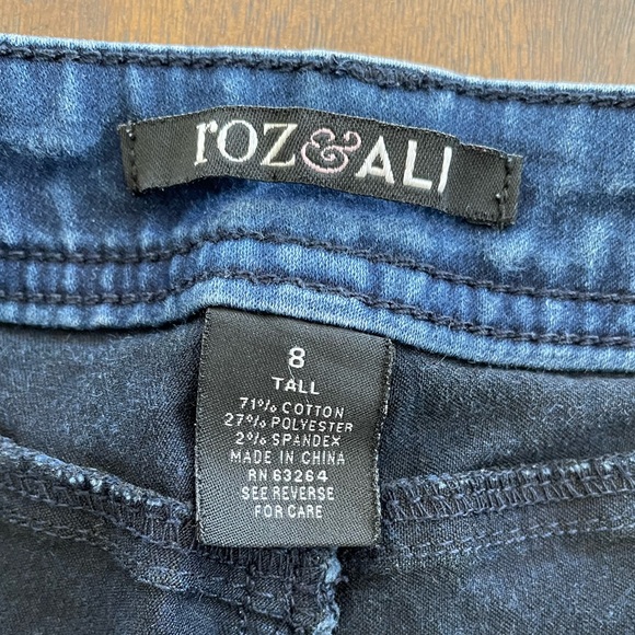 Roz & Ali women’s soft skinny stretch jeans size 8 Tall - Picture 5 of 7